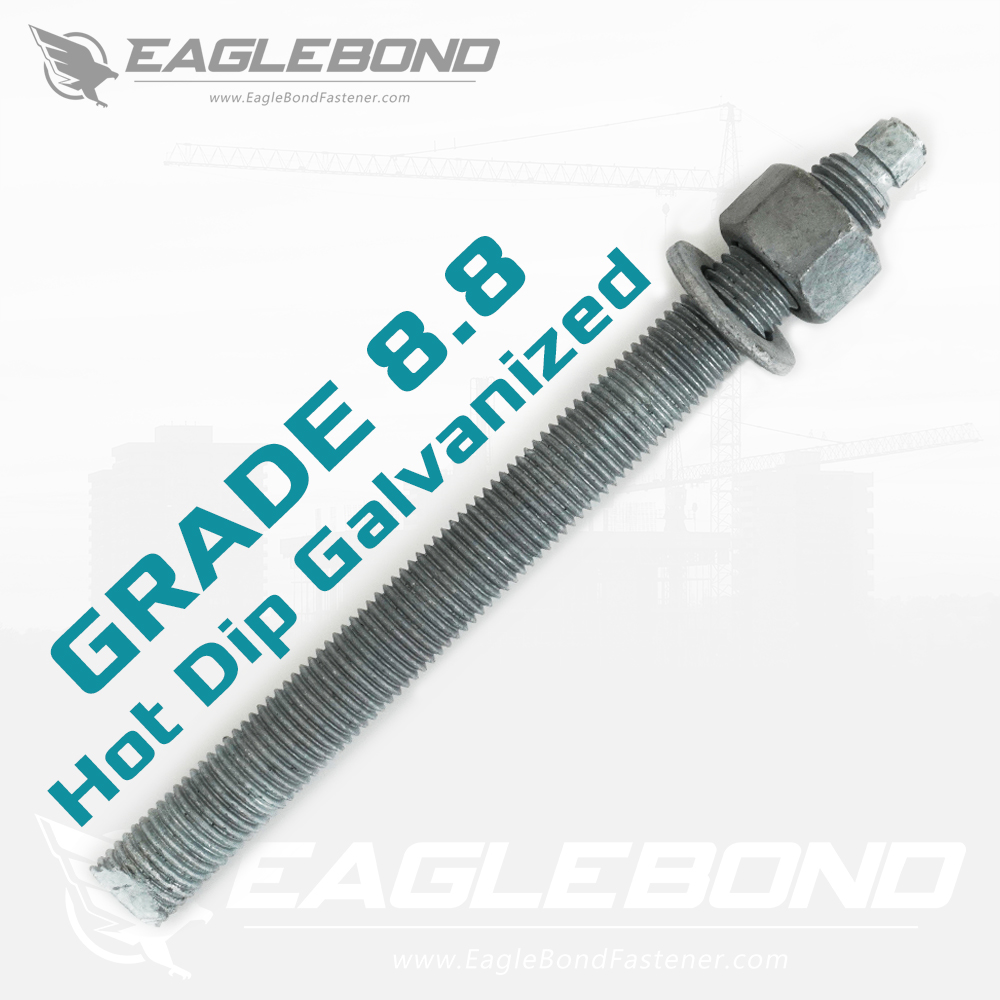 Hot dipped Galvanized Gi 8.8 Chemical Bolt